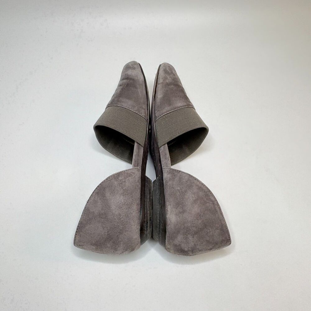 EILEEN FISHER Hilly Gray Suede Dressy Flats Womens Size 6.5 - Picture 5 of 7